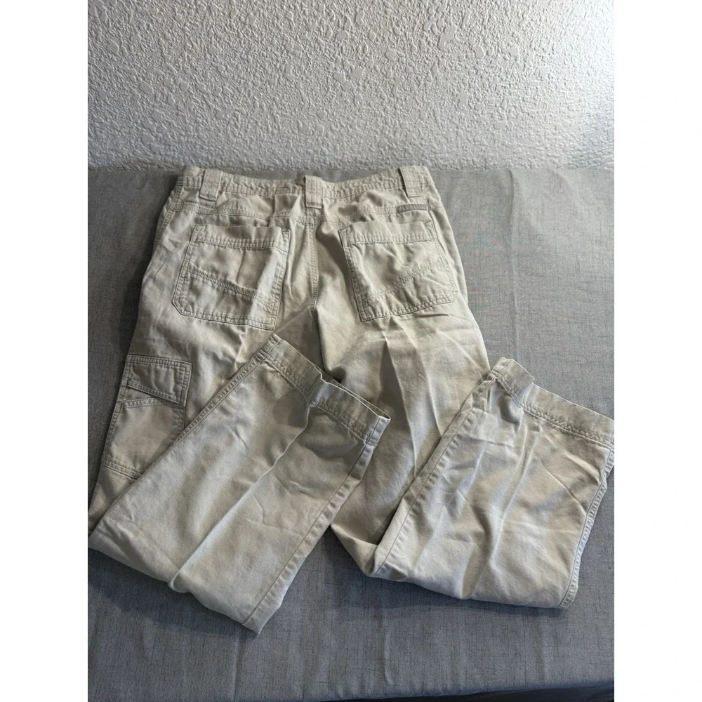Columbia Ultimate ROC Men's 34x30 Tan Cotton Omni-Shield Cargo Hiking Pants